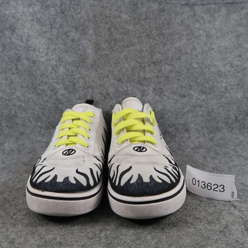 Heelys Shoes Kids Youth 4 Wheeled Sneakers Skate Pro 20 Print Flames Lace Up